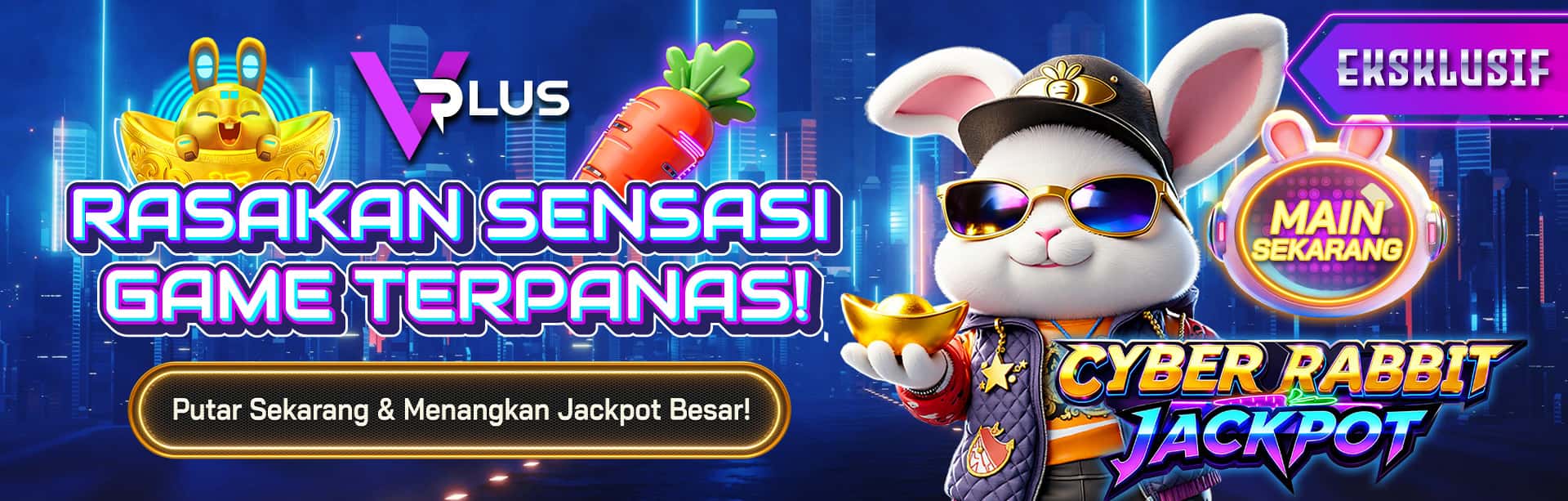 VPLUS - CYBER RABBIT JACKPOT HOT GAME BANNER